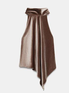 Zara | NWOT | ASYMMETRIC HALTER TOP | Size: S